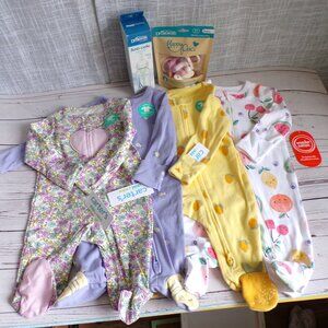 Baby Shower Gift Bundle, Carter's and Dr Brown's 0-3 Months Girl's Gift Box